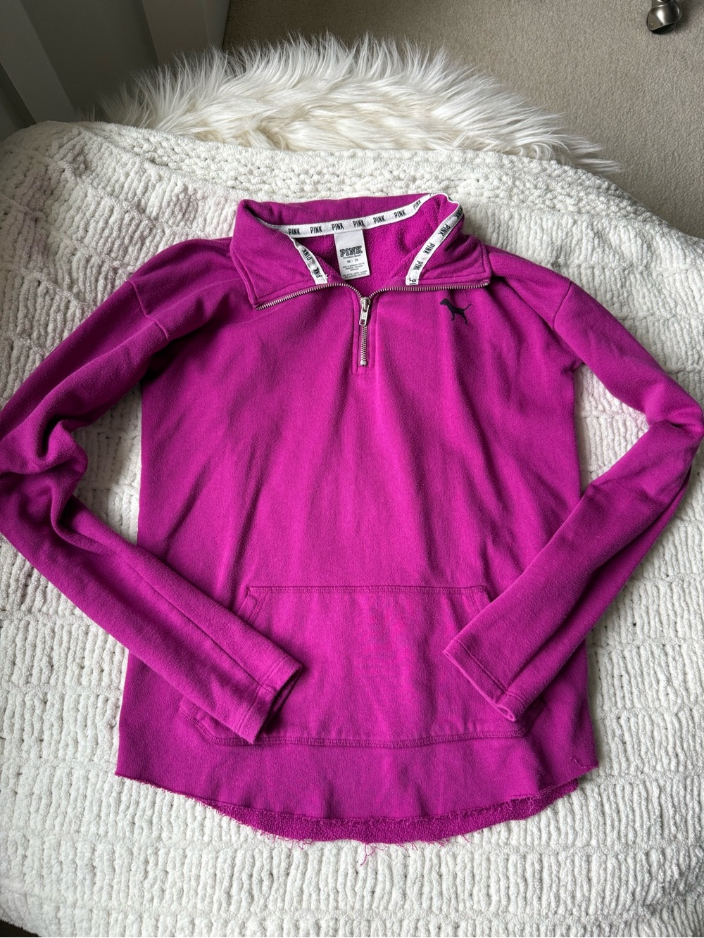 Victoria's Secret PINK Half-Zip Pullover Pink